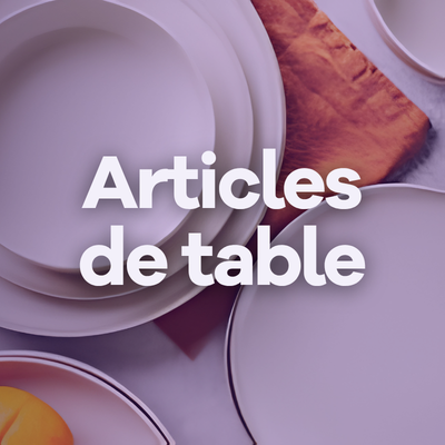 Image Articles de table